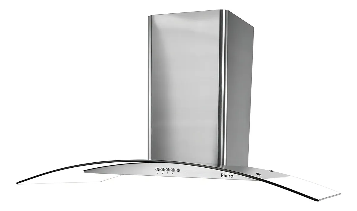 Exaustor Depurador de Cozinha Philco Glass PCO90G aço inoxidável de parede 90cm x 35.3cm x 50cm prateado - Bivolt 110V/220V versao 2